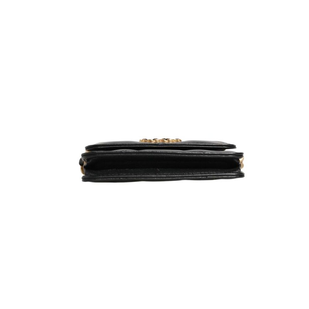 Chanel Chanel 19 Flap Coin Purse Quilted Leather Black Women's Crossbody - Picture 5 of 6